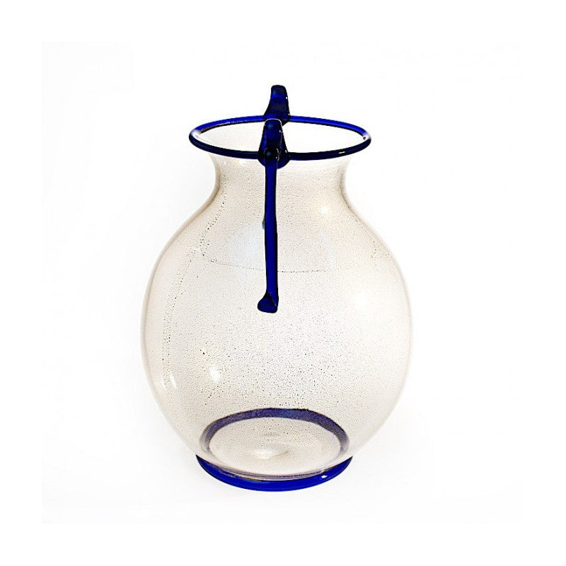 Amphora Vase with Gold Leaf and Hellenistic Blue Handles
