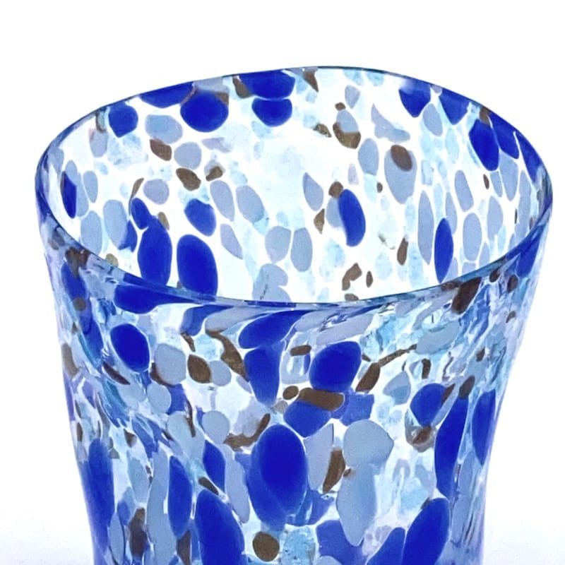 Set of 6 Mediterranean Blue Murano Glass Tumblers – 