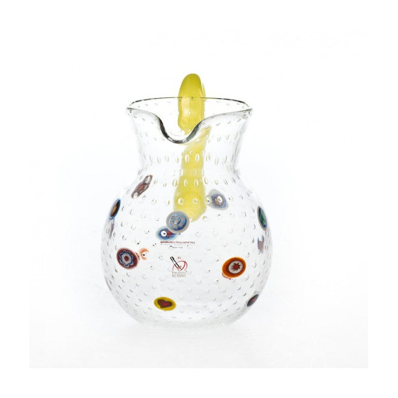 Clear Murano Glass Carafe with 