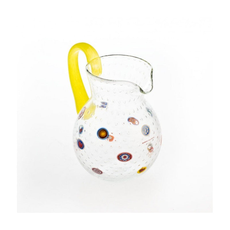 Clear Murano Glass Carafe with 