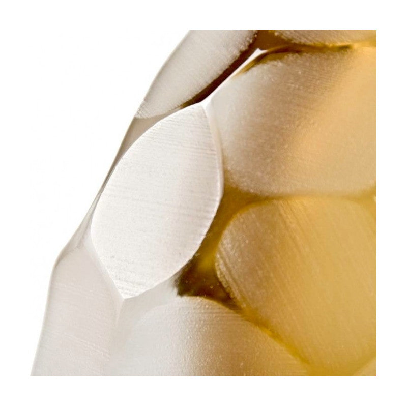 Amber Opaque Murano Glass Sphere Vase – Modern Matte Finish