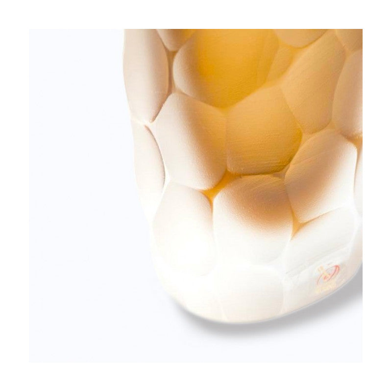 Amber Opaque Murano Glass Sphere Vase – Modern Matte Finish